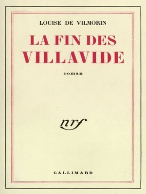 cover image of La fin des Villavide